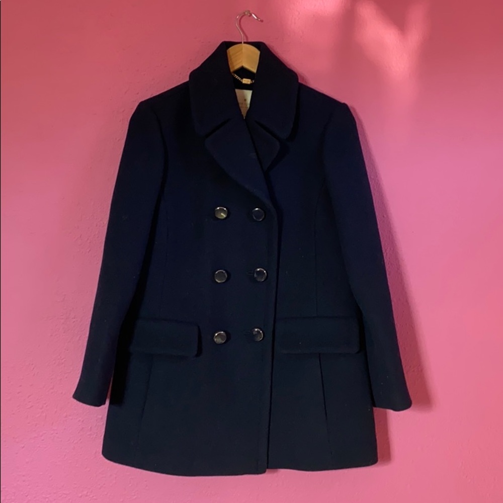 Kate Spade Navy Blue Coat